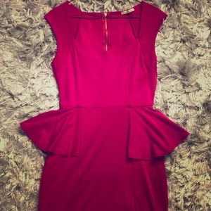 Pink Peplum Dress
